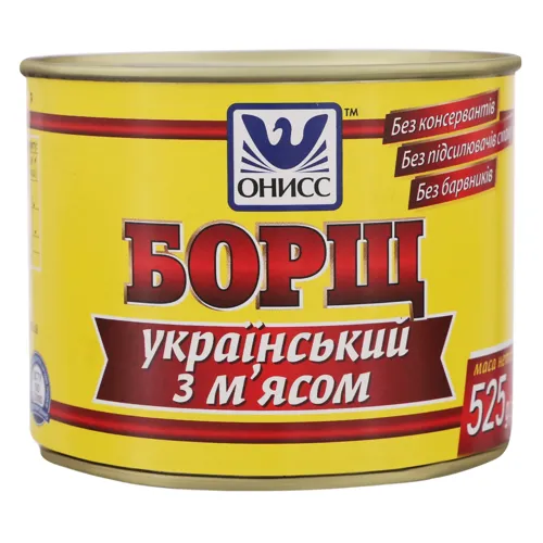 Консерва Борщ український з м'ясом Онисс з/б 525г