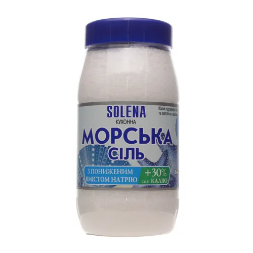 Сіль Solena кухонна морська з пониж. вмістом натрію 700г х6