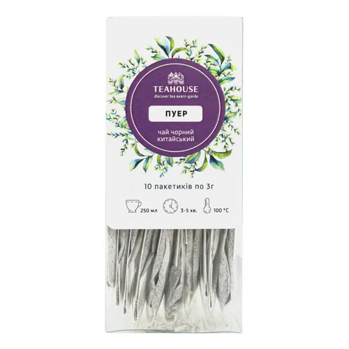 Чай чорний китайський Пуер Teahouse п/у 10х3г