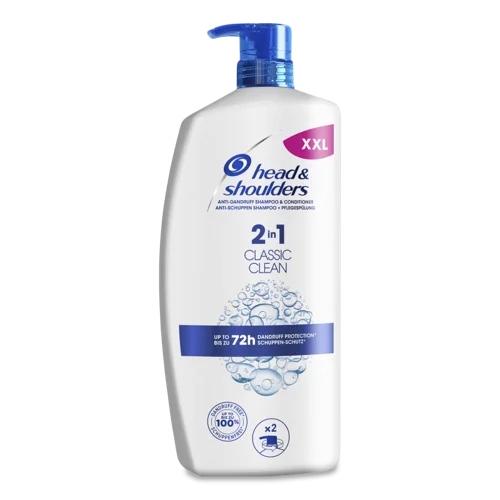 Шампунь та бальзам-ополіскувач проти лупи 2в1 Classic Clean Head&Shoulders, 900мл