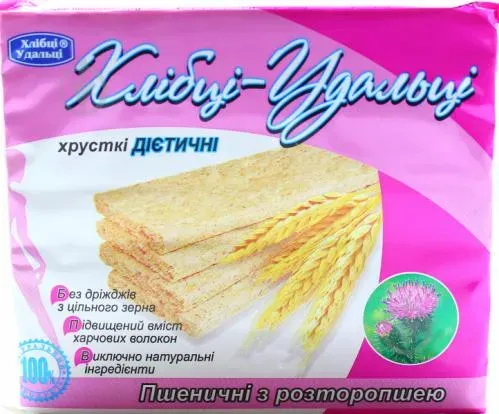 Хлібці Удальцы Расторопша пшеничні, 100г