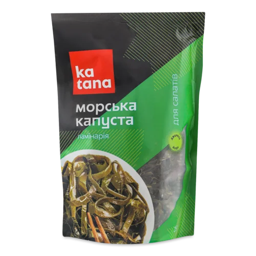 Капуста Морська Сушена Різана Для Салатів Ламінарія Katana, д/п, 25г