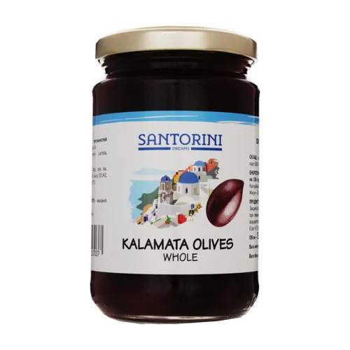 Оливки з кісточкою Каламата Santorini Dream c/б 320г