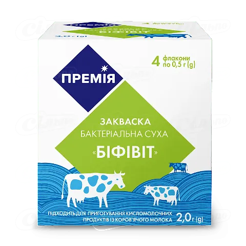Закваска бактеріальна «Премія»® «Біфівіт», 4*0,5г/уп