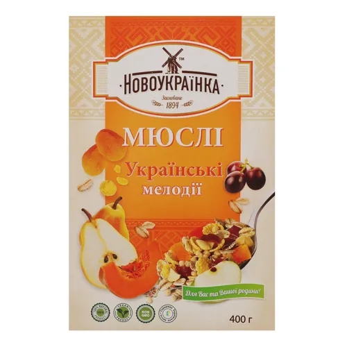 Мюслі Українські мелодії Новоукраїнка 400г