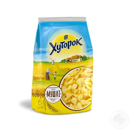Макаронні вироби Хуторок ракушки 800г