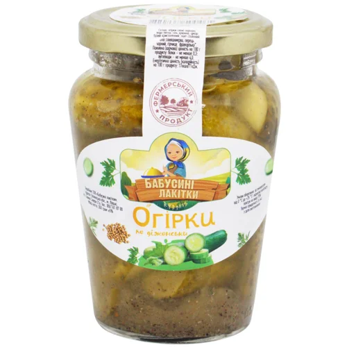Огірки Бабусині Лакітки По-діжонськи 350г