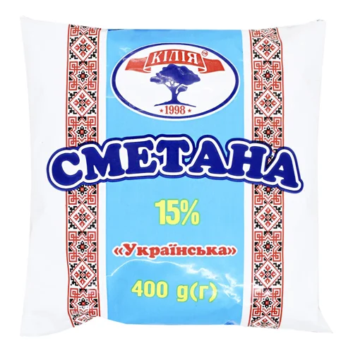 Сметана Кілія 15% 400г