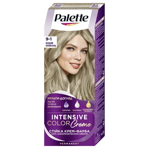 Крем-фарба Palette Intensive Color Creme 9-1 Холодний світлий блонд