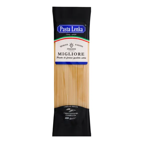 Вироби макаронні Вермішель тонка довга Pasta Lenka м/у 400г