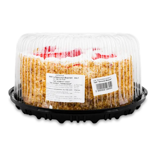 Торт Медовий Зимова Вишня, В/ґ, Картонна Упаковка, 1кг