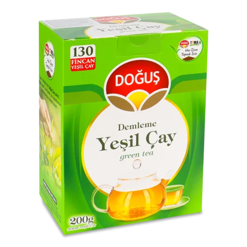 Зелений Чай Dogus, Вищого Ґатунку, Картонна Упаковка, 200г