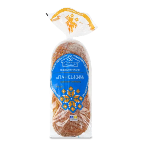 Хліб Пшеничний Нарізний Подовий В/ґ, 0.45кг