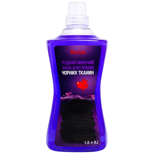 Засіб для прання Auchan для чорних тканин 1,5л