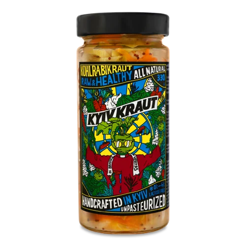 Капуста Кольрабі Ферментована З Морквою, с/б 330г