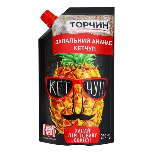 Кетчуп Запальний Ананас Торчин д/п 250г
