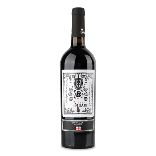 Вино Червоне Сухе Вищого Ґатунку Mukuzani Ambari, 0.75л, 11-13%