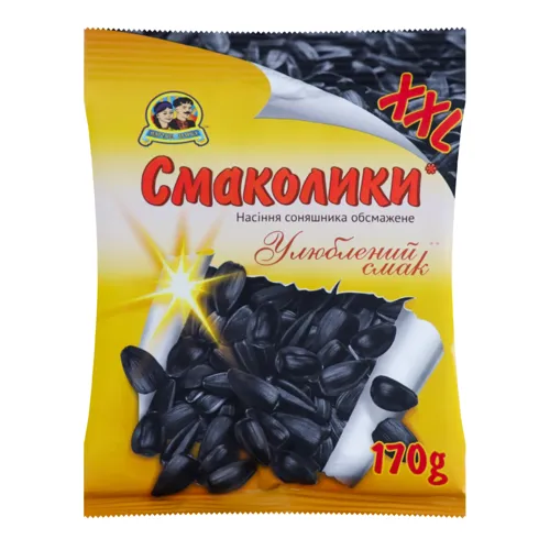 Насіння соняшника обсмажене Смаколики Народна Марка м/у 170г