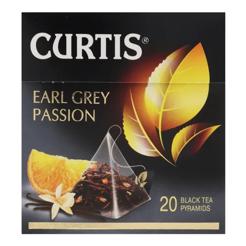 Чай чорний байховий ароматизований Earl Grey Passion Curtis к/у 20х1.7г