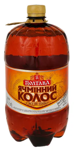 Пиво 1.5л 4.9% світле Ячмінний Колос Полтава