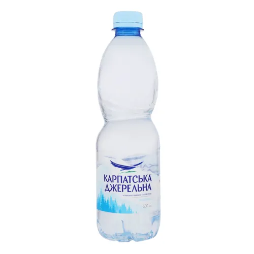 Вода мінеральна негазована Карпатська Джерельна 0.5л