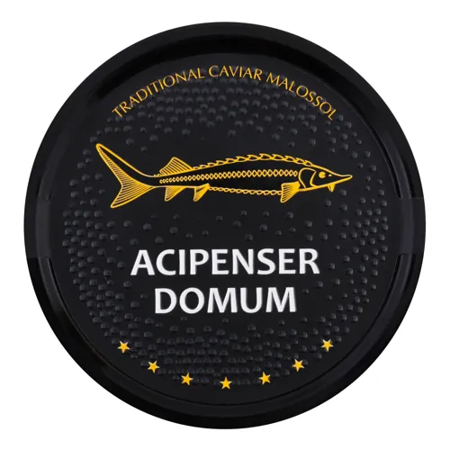 Ікра осетра чорна зерниста Acipenser domum з/б 100г