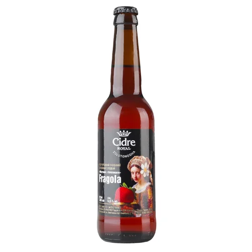 Сидр Cidre Royal Fragola Яблучний зі смаком полуниці 5% 0,33л