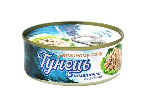 Тунець Ice Storm салатний у власному соку 185г