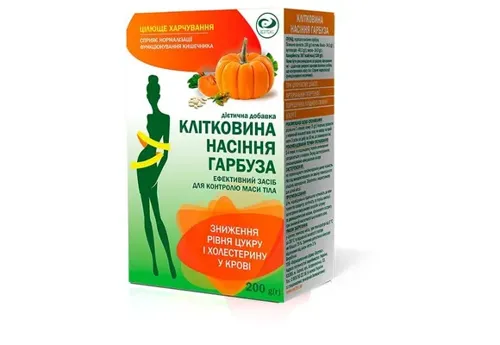 Клітковина насіння гарбуза Цілюще харчування, 200г