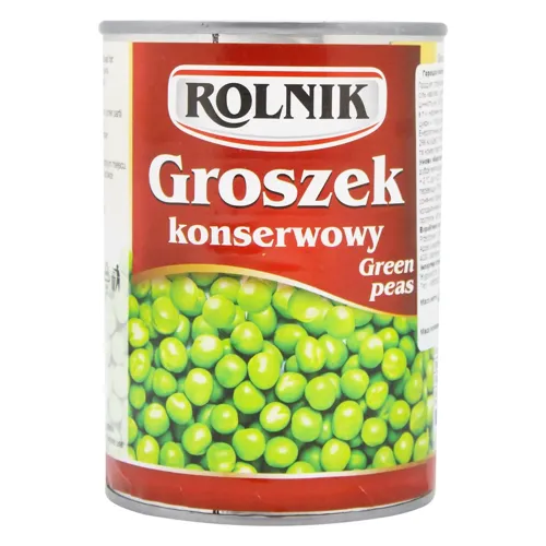 Горошок Rolnik зелений консервований 400мл