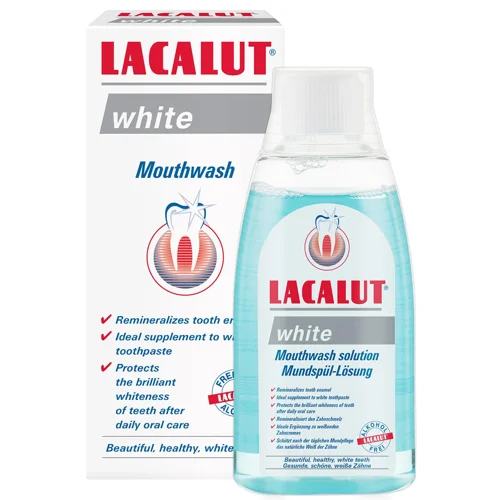 Ополіскувач для ротової порожнини Lacalut White 300мл