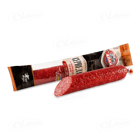 Ковбаса «Алан» «Салямі-Сервелат» сиров'ялена вищого ґатунку, кг