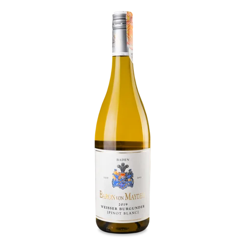 Вино Біле Сухе В/Ґ Weisser Burgunder Baron Von Maydell, 0.75л, 12.5%