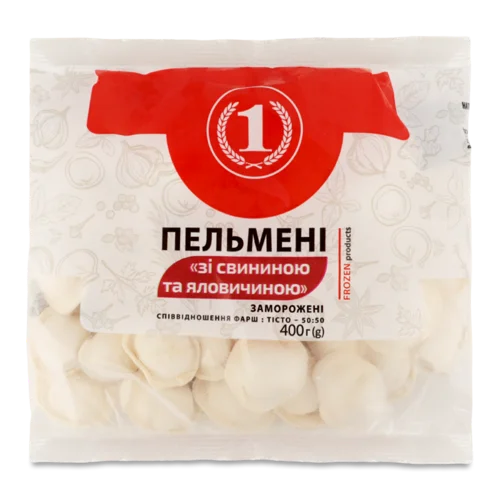Пельмені Свинячі Та Яловичі В/ґ, 400г
