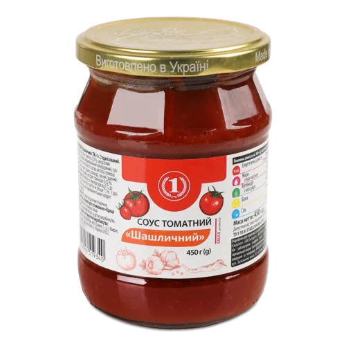 Соус Томатний Шашличний, Вищого Ґатунку, С/Б 450г