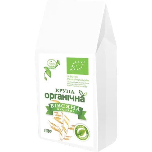Крупа вівсяна Козуб плющена органічна 500г