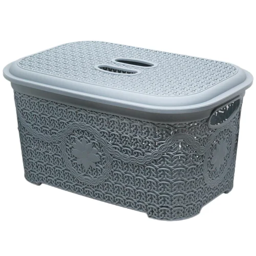 Корзина для зберігання Asude з кришкою 20л