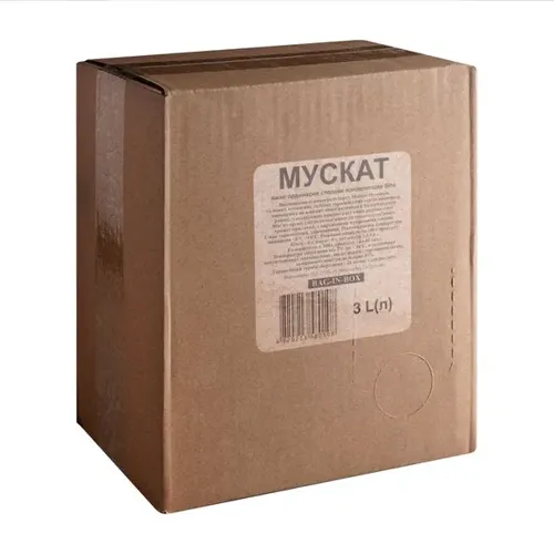 Вино Мускат біле несолодке 10-12%, 3л