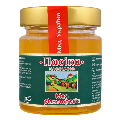 Мед Різнотрав'я Класична Пасіка 250г