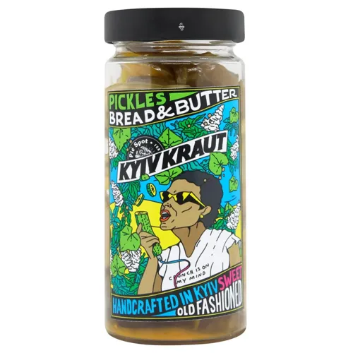Огірки Kyivkraut Bread & Butter мариновані 400г