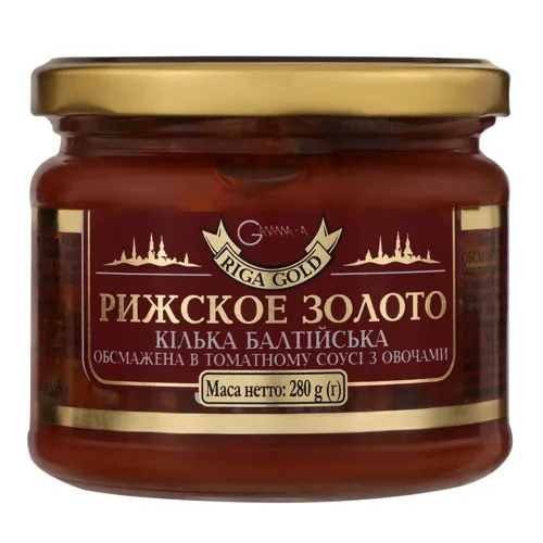 Кілька балтійська обсмажена в томатному соусі Рижское золото 280г