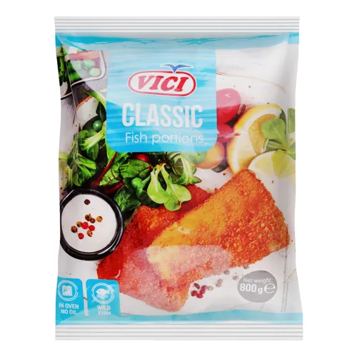 Порції рибні з філе рубленого в паніровці Classic Vici м/у 800г