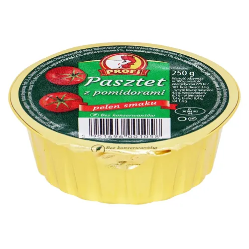 Паштет Profi з курячим м'ясом свининою та помідорами 250г
