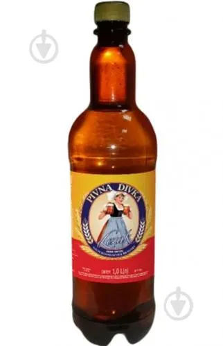 Пиво "PIVNA DIVKA" світле 1л ПЕТ