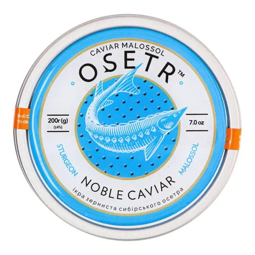 Ікра осетрова зерниста Noble Caviar Osetr з/б 200г