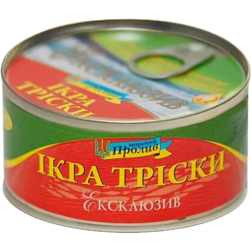 Ікра тріски Морской Пролив Ексклюзив 185г