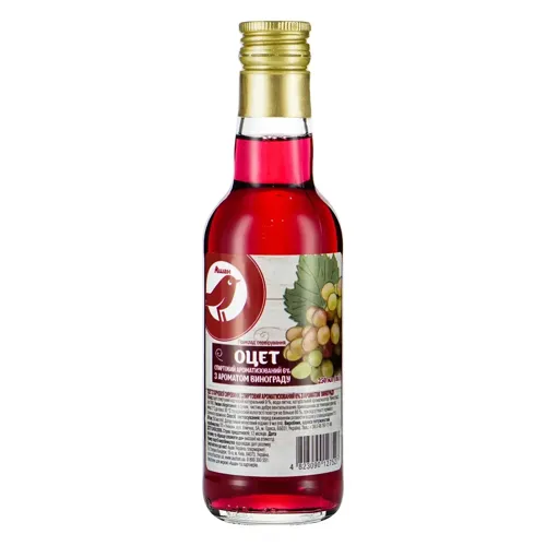 Оцет Ашан виноградний спиртовий 6% 0,25л