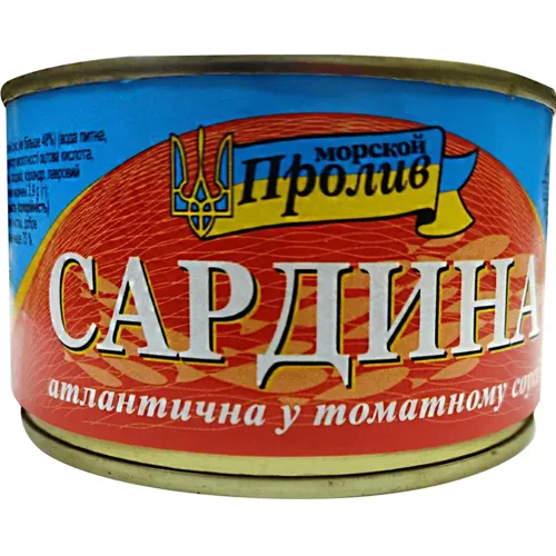 Сардина Морський Пролив в томатному соусі 230г