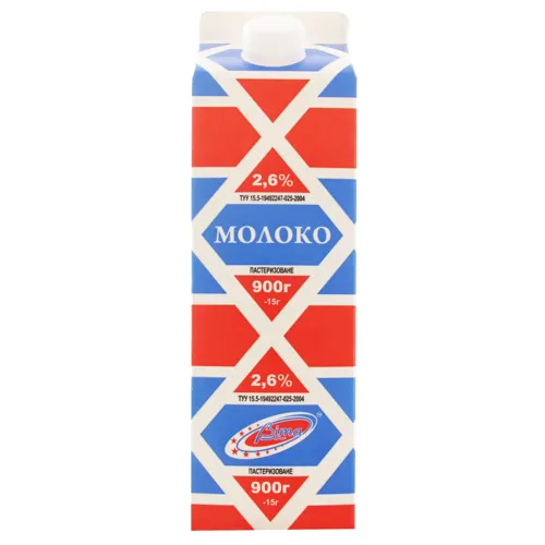 Молоко Вита пастеризоване 2,6% т/п 900г