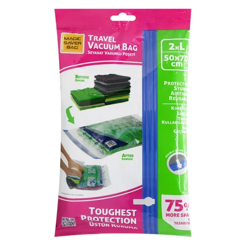 Вакуумний пакет Magic Saver Bag для одягу Roll Up L 2шт 50*70см